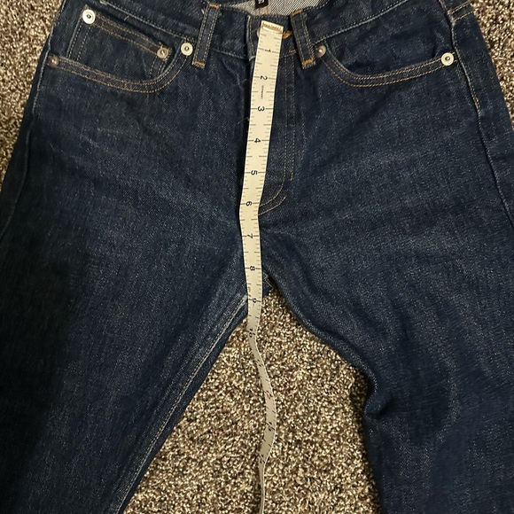 A.P.C. Dark Blue Skinny Selvedge Petit Standard  Jeans in a size 25 (Unisex) - Picture 5 of 7